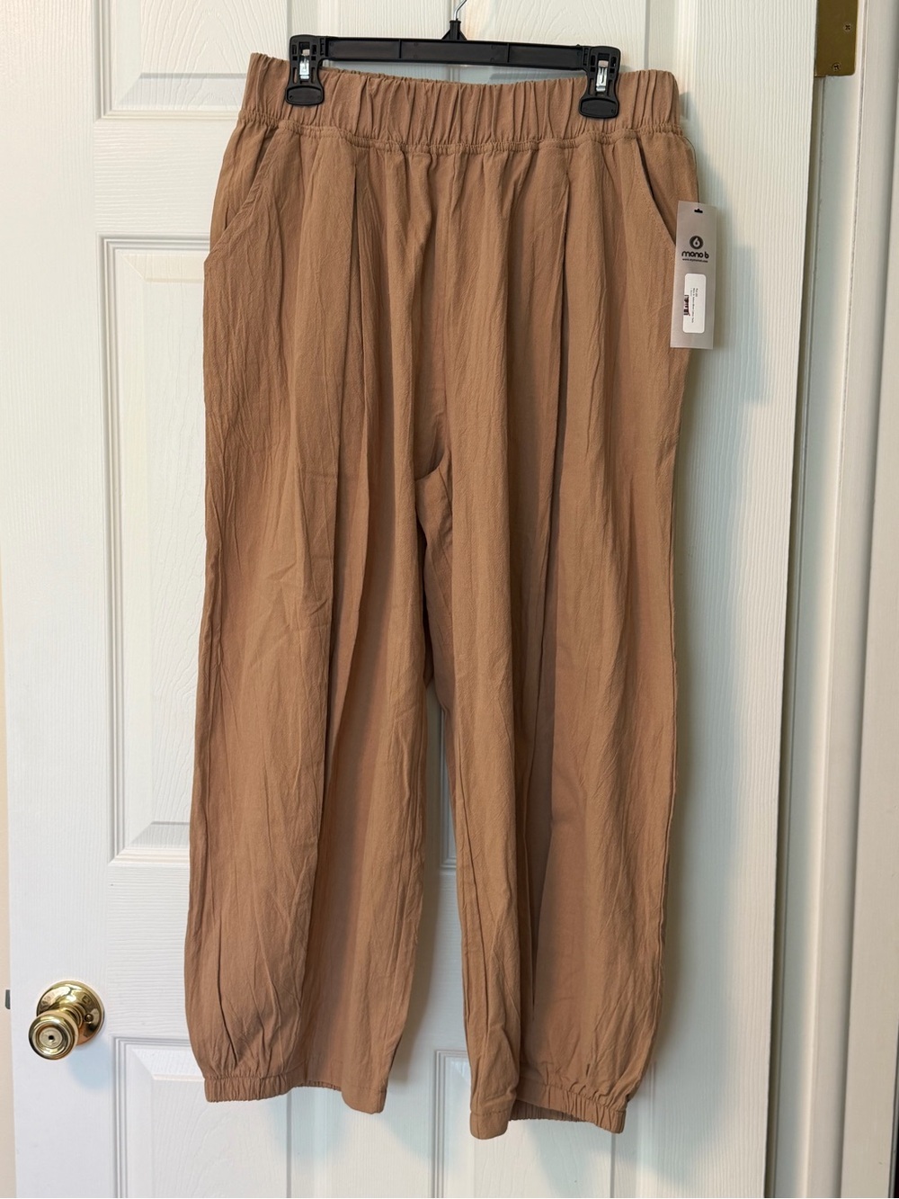 Women’s NEW Mono B Sahara Billow Cotton Pants sz L